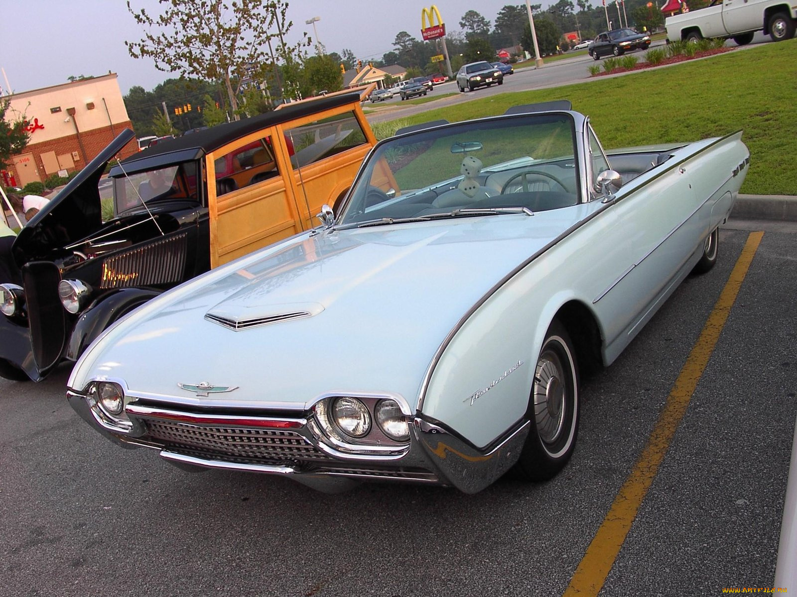 1962, ford, thunderbird, convertible, classic, автомобили