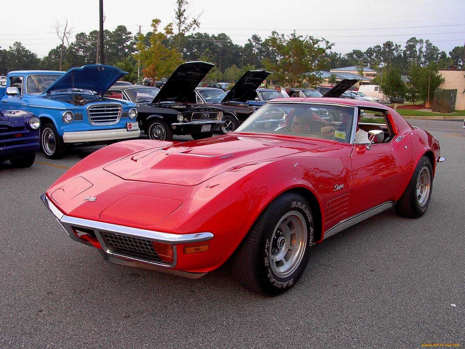 1972, chevrolet, corvette, classic, автомобили, выставки, уличные, фото