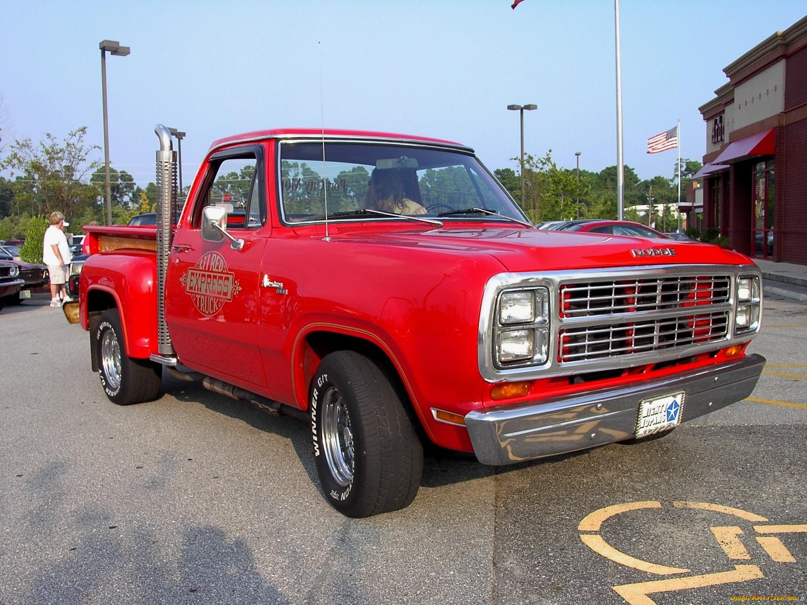 1978, dodge, little, red, truck, classic, автомобили