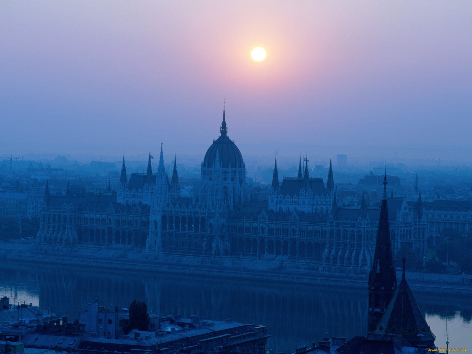 houses, of, parliament, budapest, hungary, города