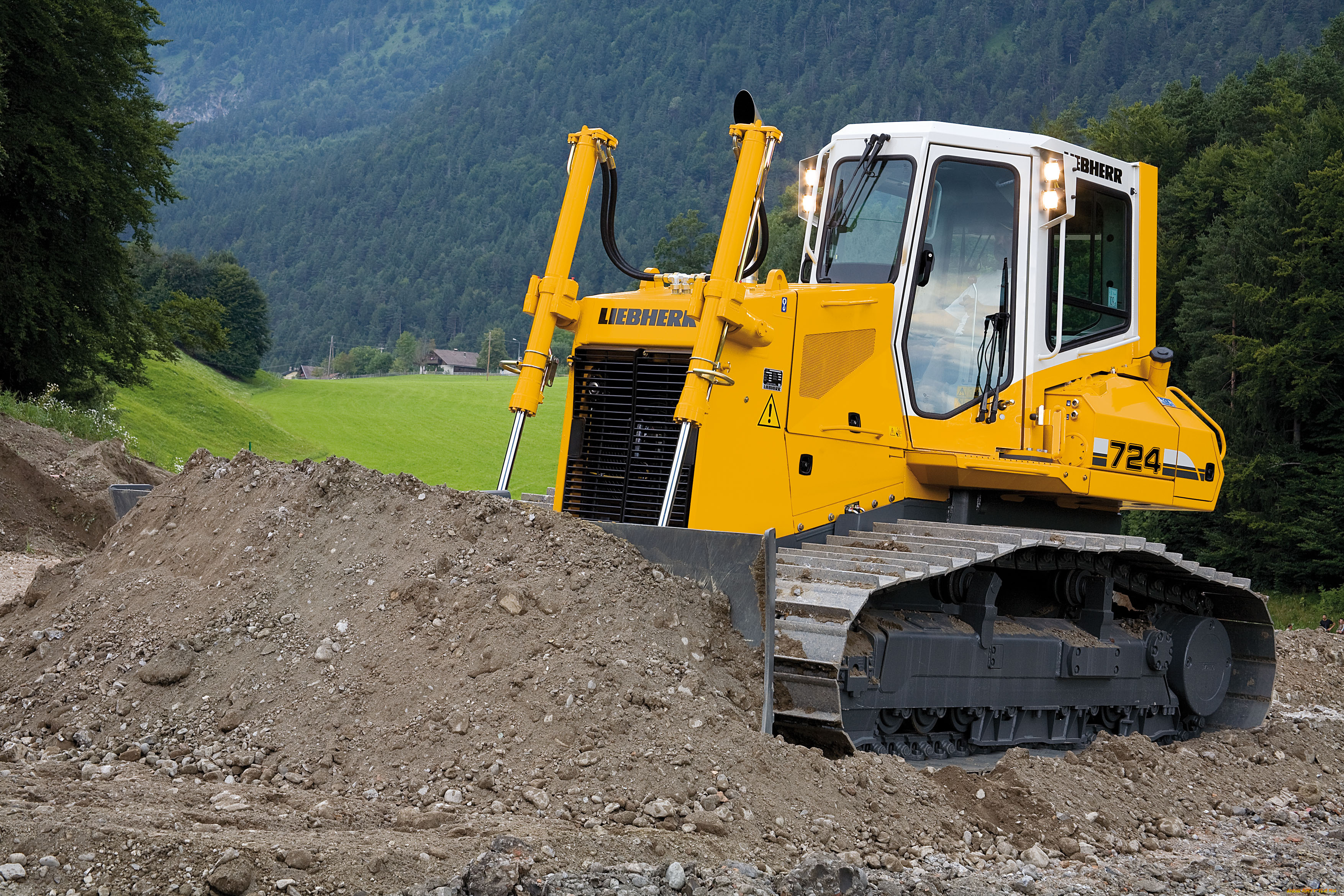 техника, бульдозеры, на, гусенецах, liebherr