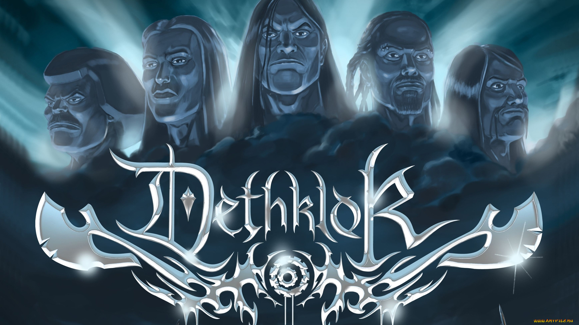 dethklok, by, splatkin, музыка, dethklok, рисунок