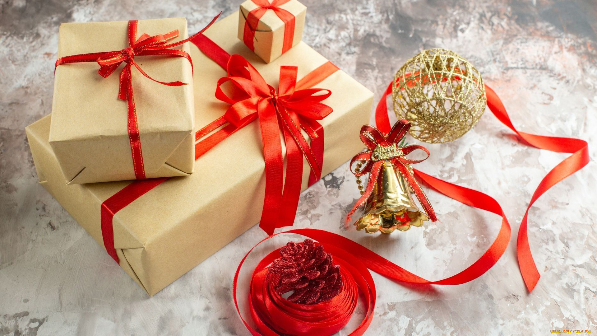 праздничные, подарки, и, коробочки, шарики, шишки, подарки, ленты, банты