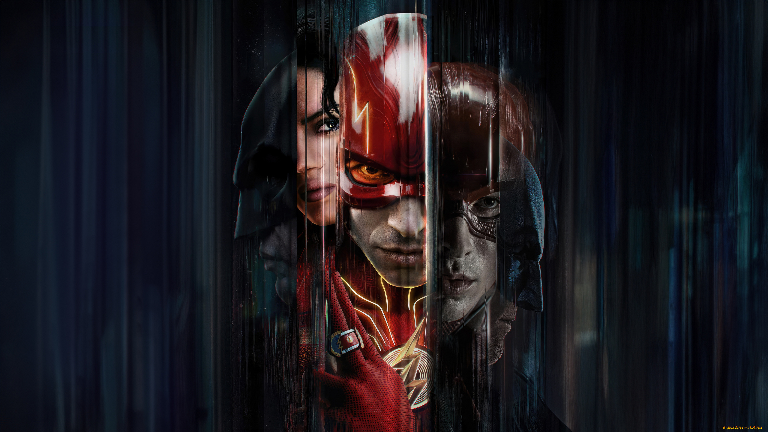 the, flash, , , 2023, , кино, фильмы, the, flash, флэш, фантастика, фэнтези, боевик, ezra, miller, michael, keaton, sasha, calle, постер