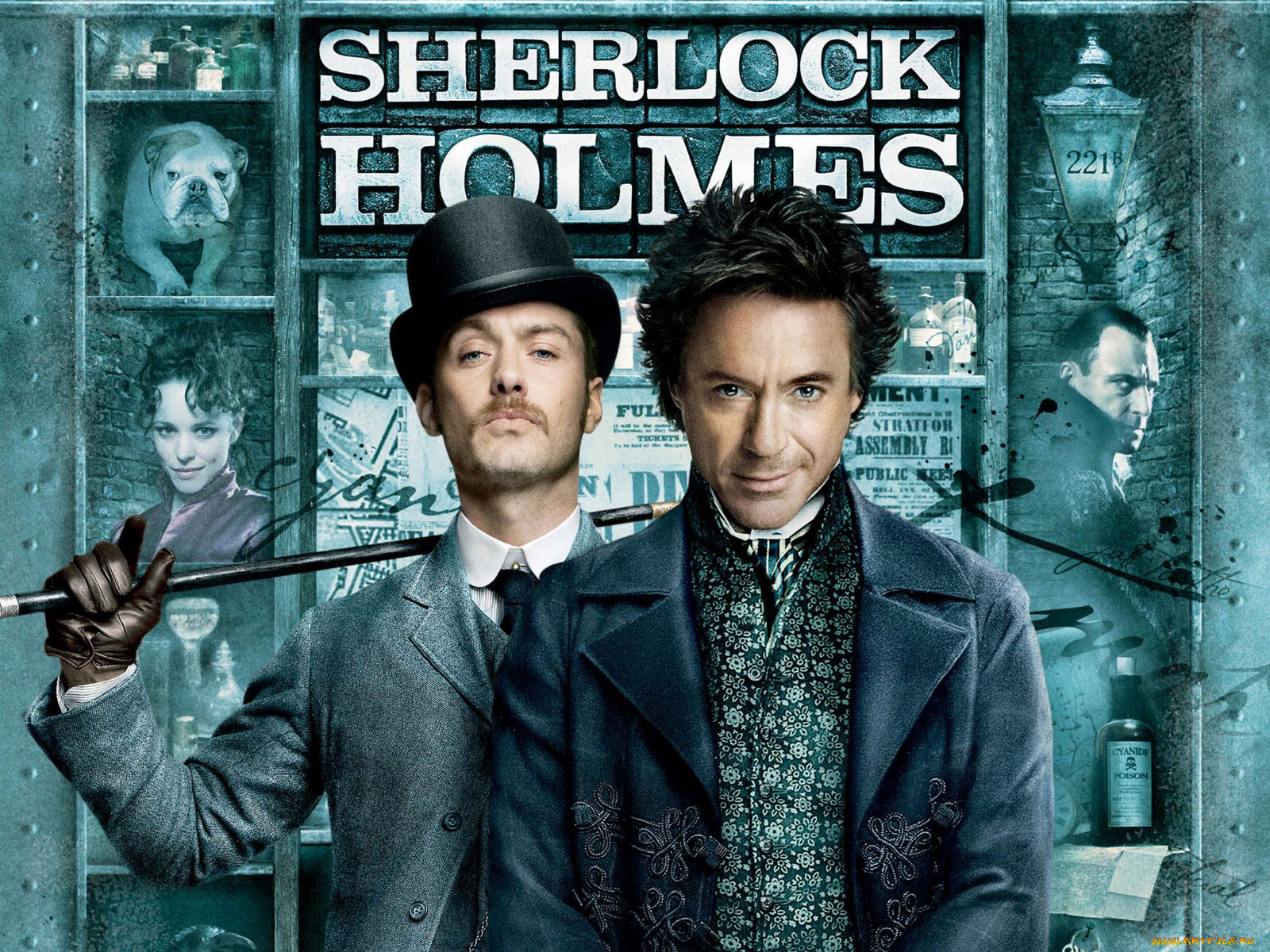 кино, фильмы, sherlock, holmes, холмс, jude, law, robert, downey, jr, ватсон