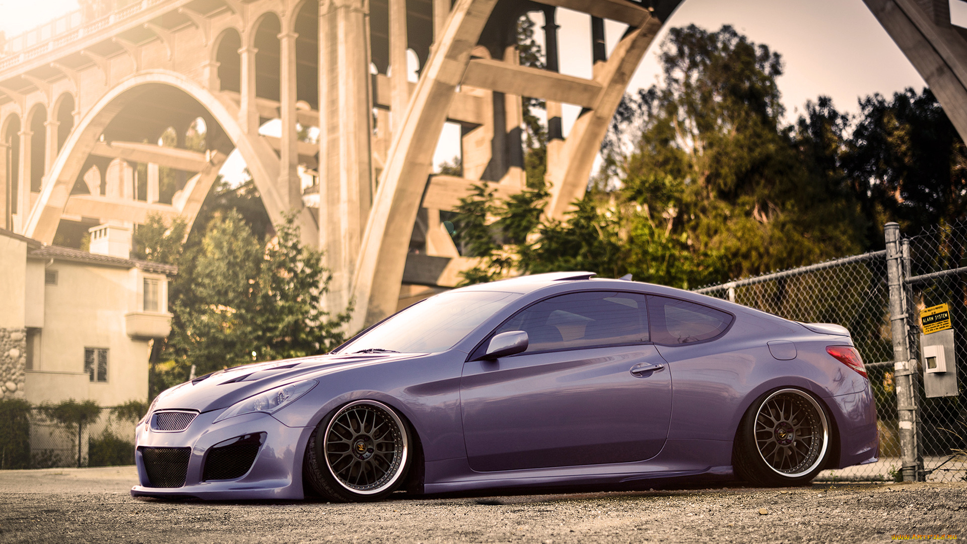 автомобили, hyundai, genesis, coupe, тюнинг, stance, хундай