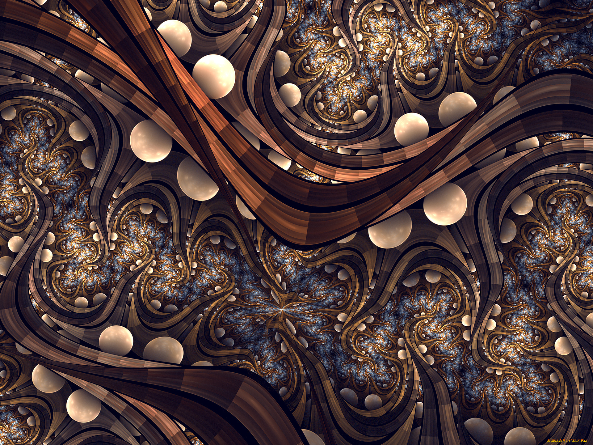 3д, графика, фракталы, , fractal, узор, фон, цвета