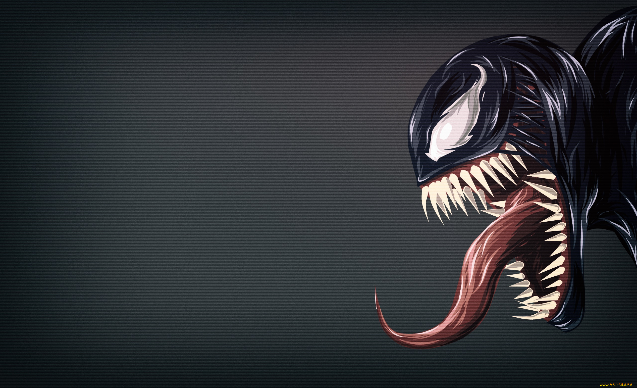 рисованное, комиксы, adi, ansyah, by, creatures, симбиот, venom, веном, marvel, зубы, Язык