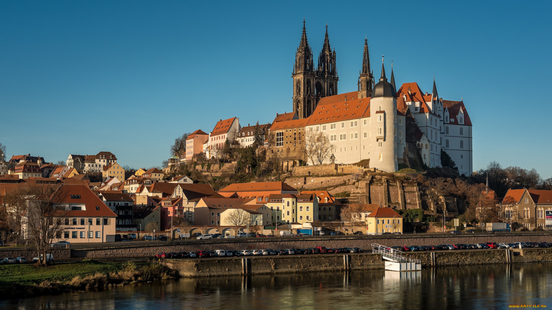 albrechtsburg, castle, города, замки, германии, albrechtsburg, castle