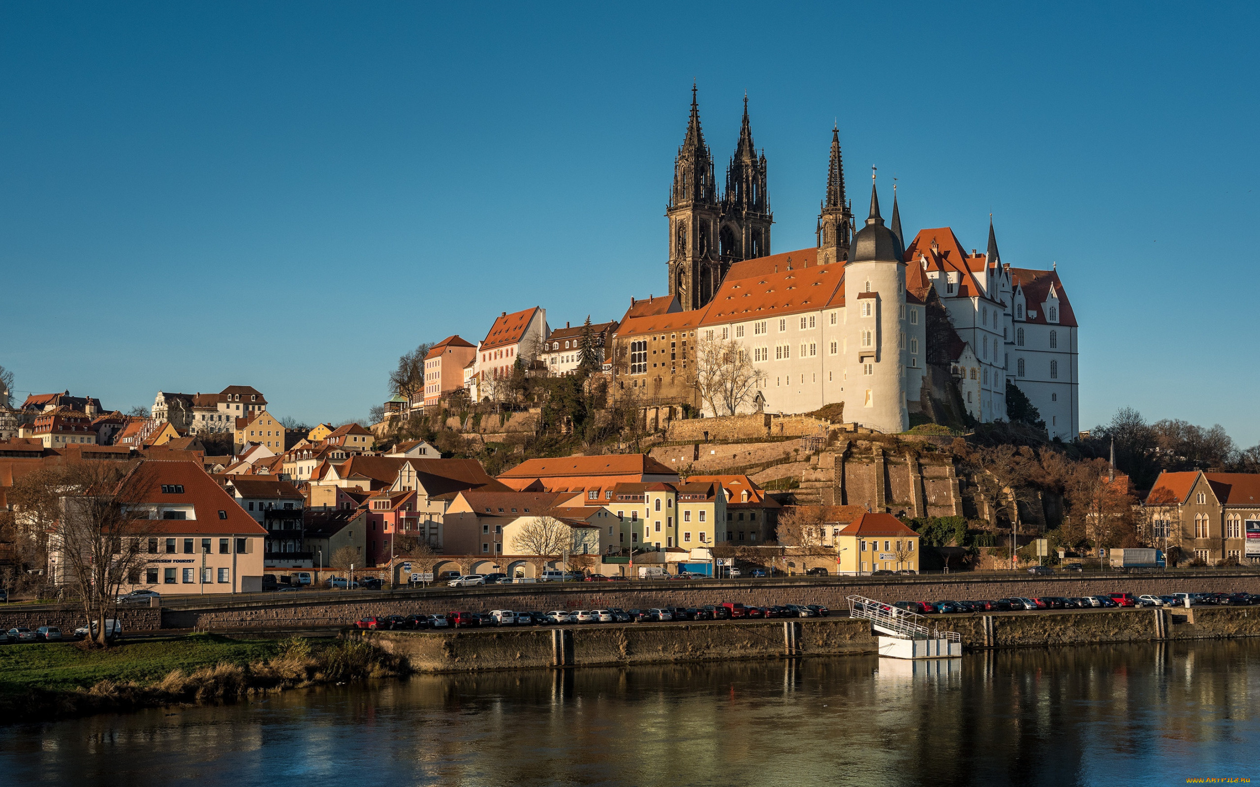 albrechtsburg, castle, города, замки, германии, albrechtsburg, castle