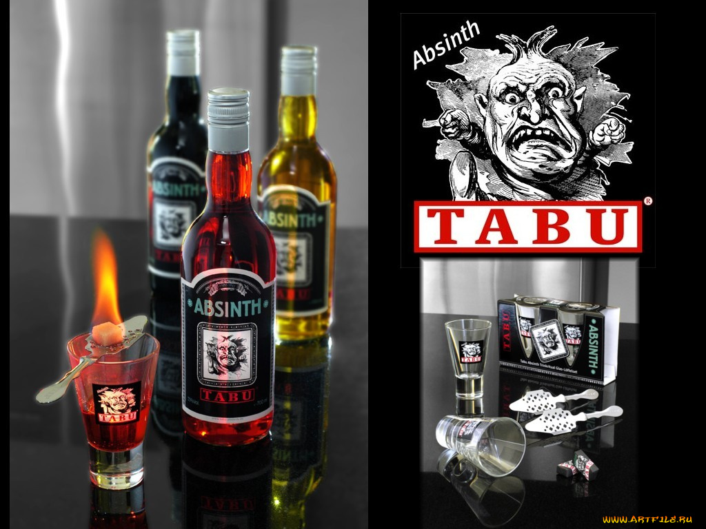 tabu, absinth, бренды