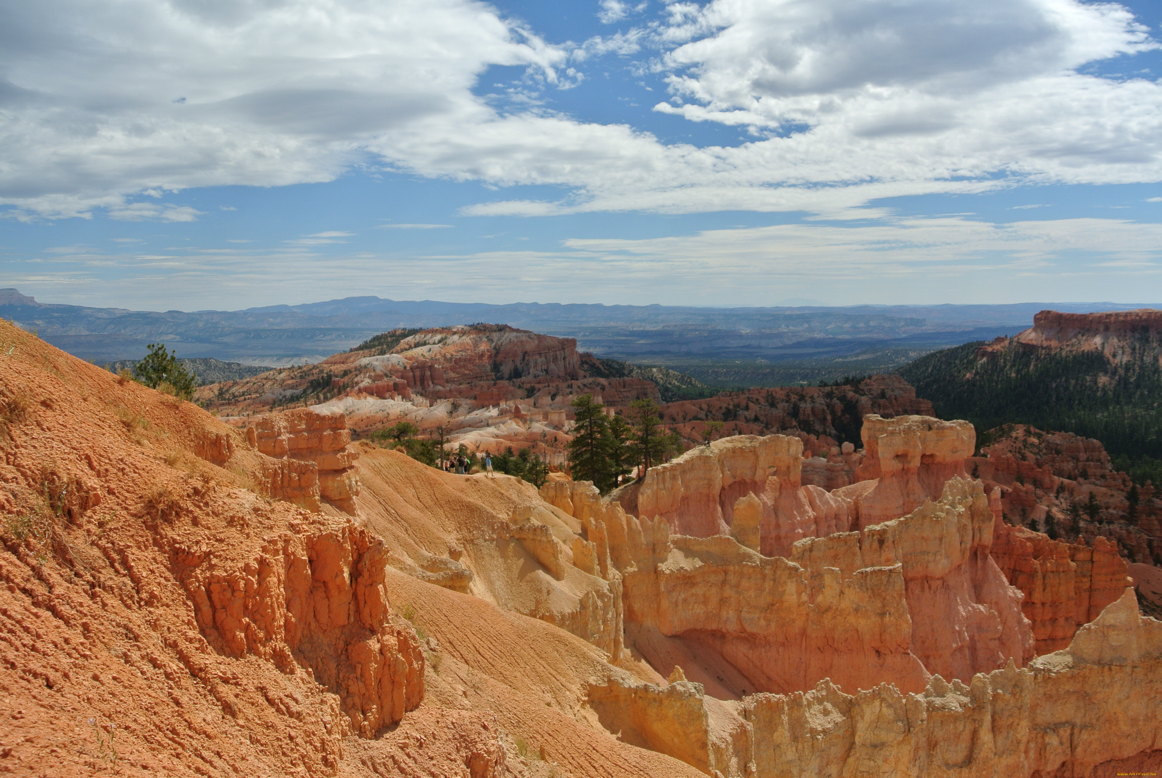 bryce, canyon, utah, природа, горы, сша, леса, каньон, скалы, пики