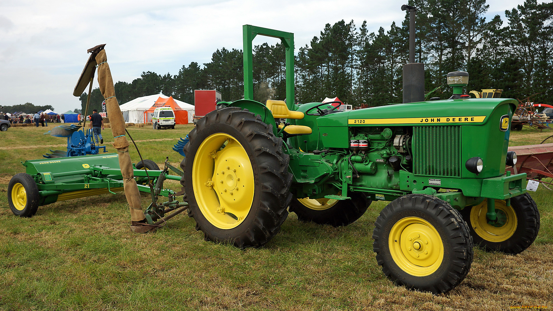 john, deere, 2120, tractor, техника, тракторы, трактор, колесный