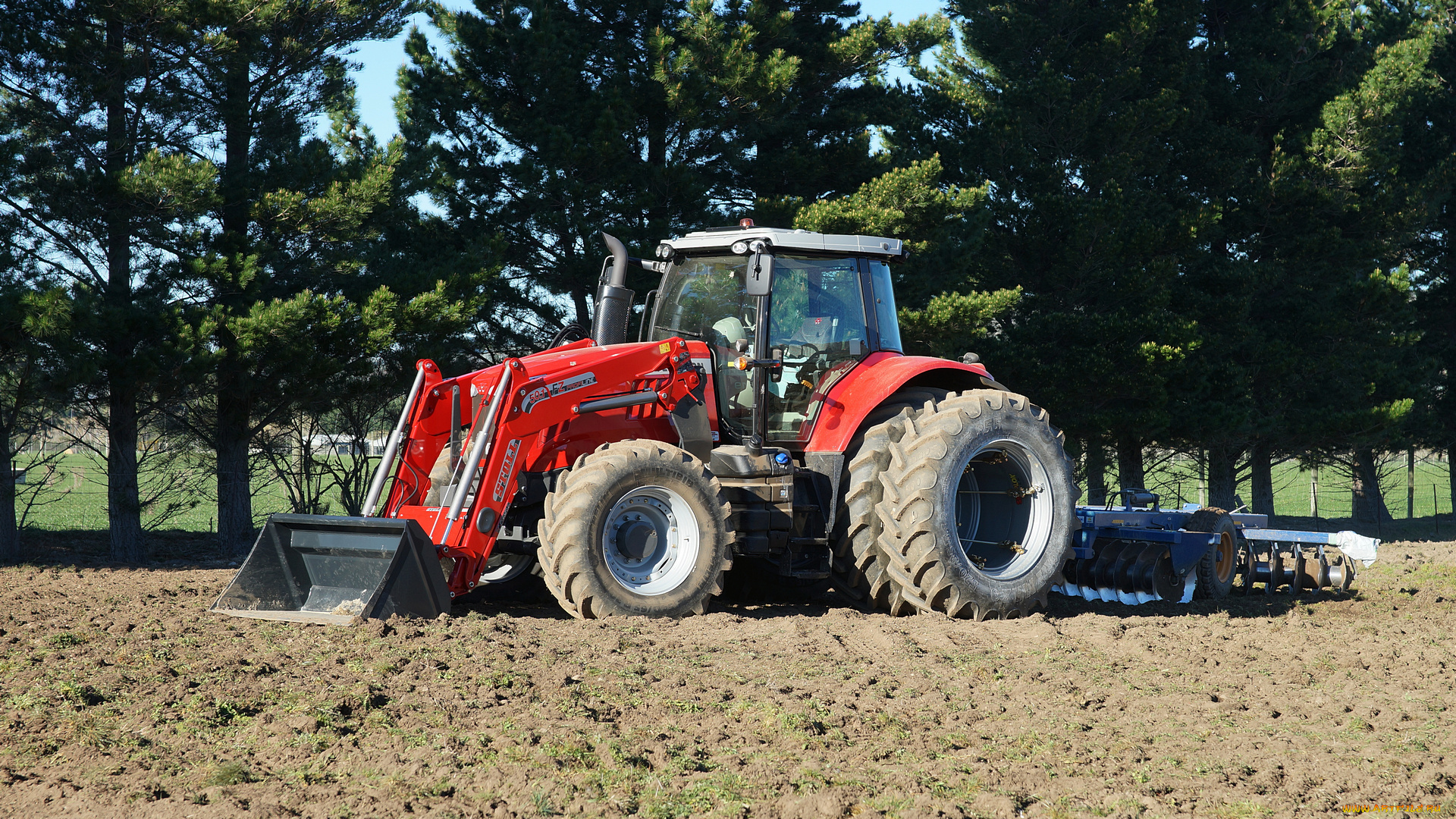 massey, ferguson, 7619, tractor, техника, тракторы, тяжелый, колесный, трактор