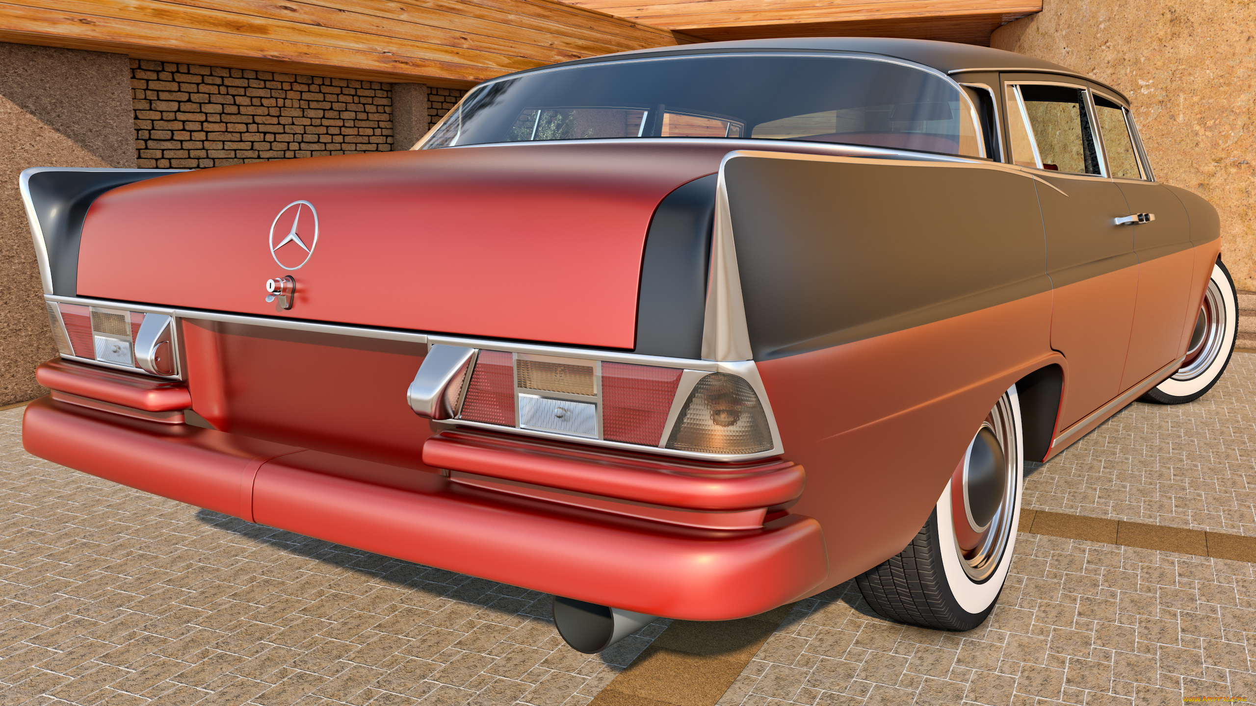 автомобили, 3д, 300se, mercedes-benz, 1961