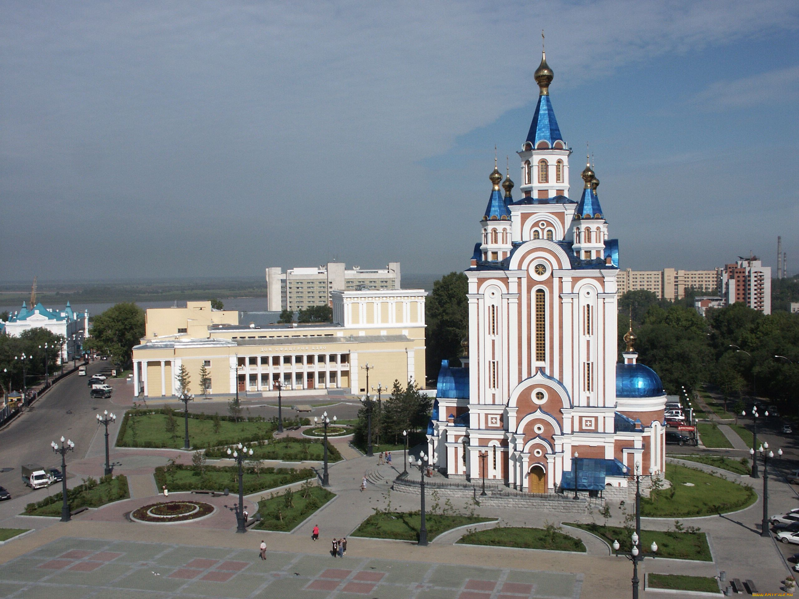 хабаровск, города, -, православные, церкви, , монастыри, площадь, храм