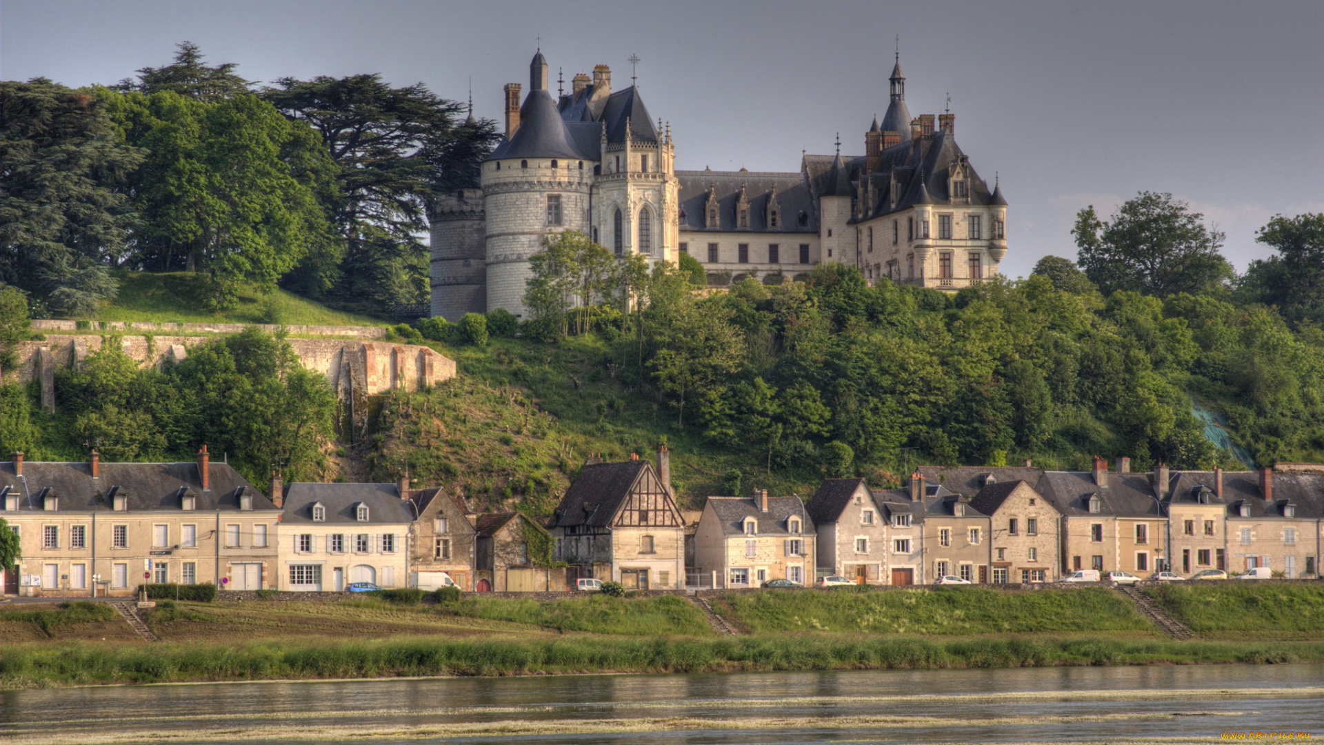 chaumont-sur-loire, города, замки, франции, замок