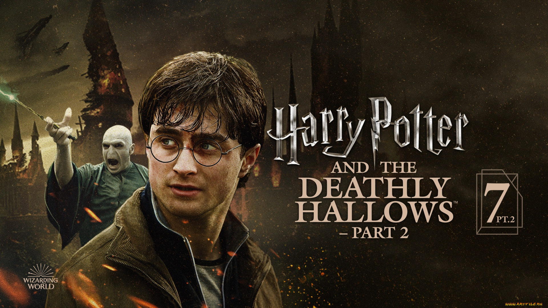 harry, potter, and, the, deathly, hallows, , part, 2, , 2011, кино, фильмы, , part, ii, гарри, поттер, и, дары, смерти, вторая, часть, постер, фэнтези, драма, дэниэл, рэдклифф, детектив, daniel, radcliffe, lord, voldemort