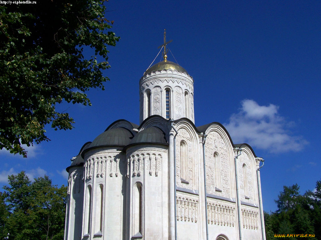 владимир, дмитриевский, собор, города, православные, церкви, монастыри