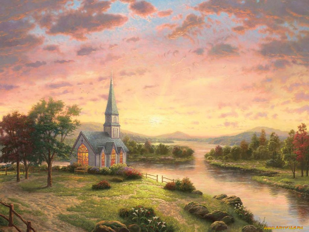 рисованные, thomas, kinkade