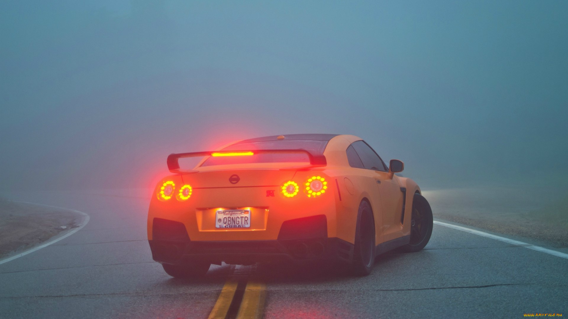 автомобили, nissan, datsun, туман