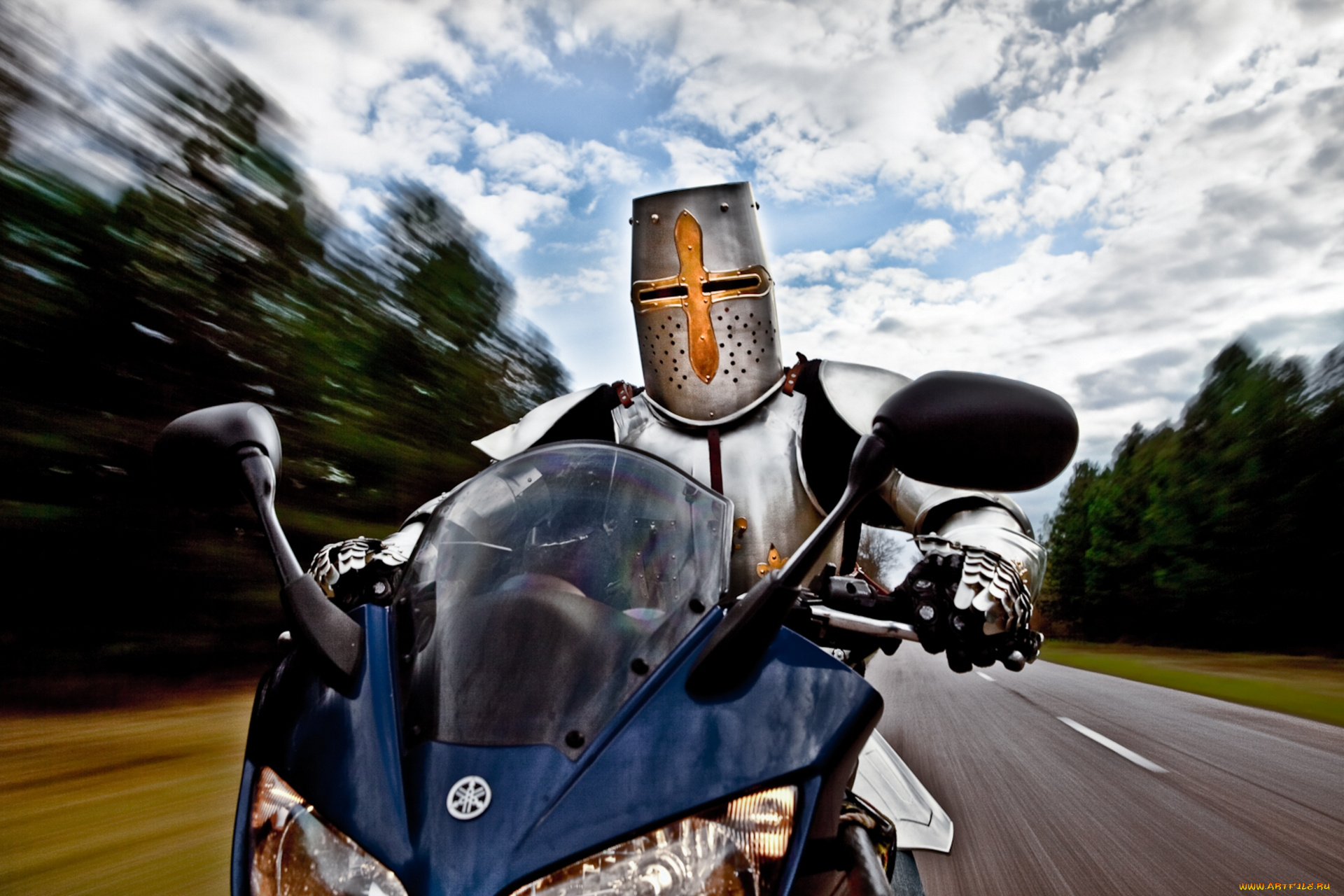 knight, rider, юмор, и, приколы, крестоносец, knight, rider, мотоцикл