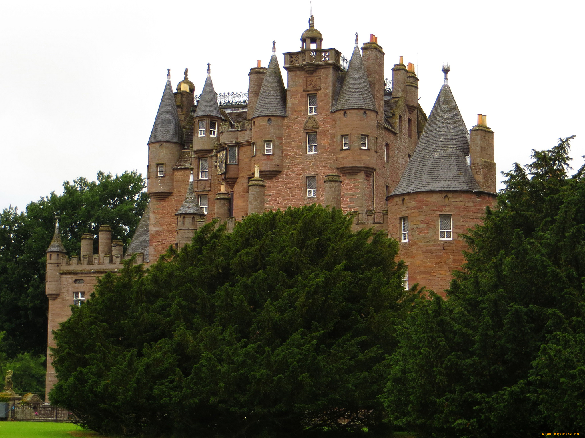glamis, castle, шотландия, города, замки, англии, castle, glamis, замок, scotland, шотландия