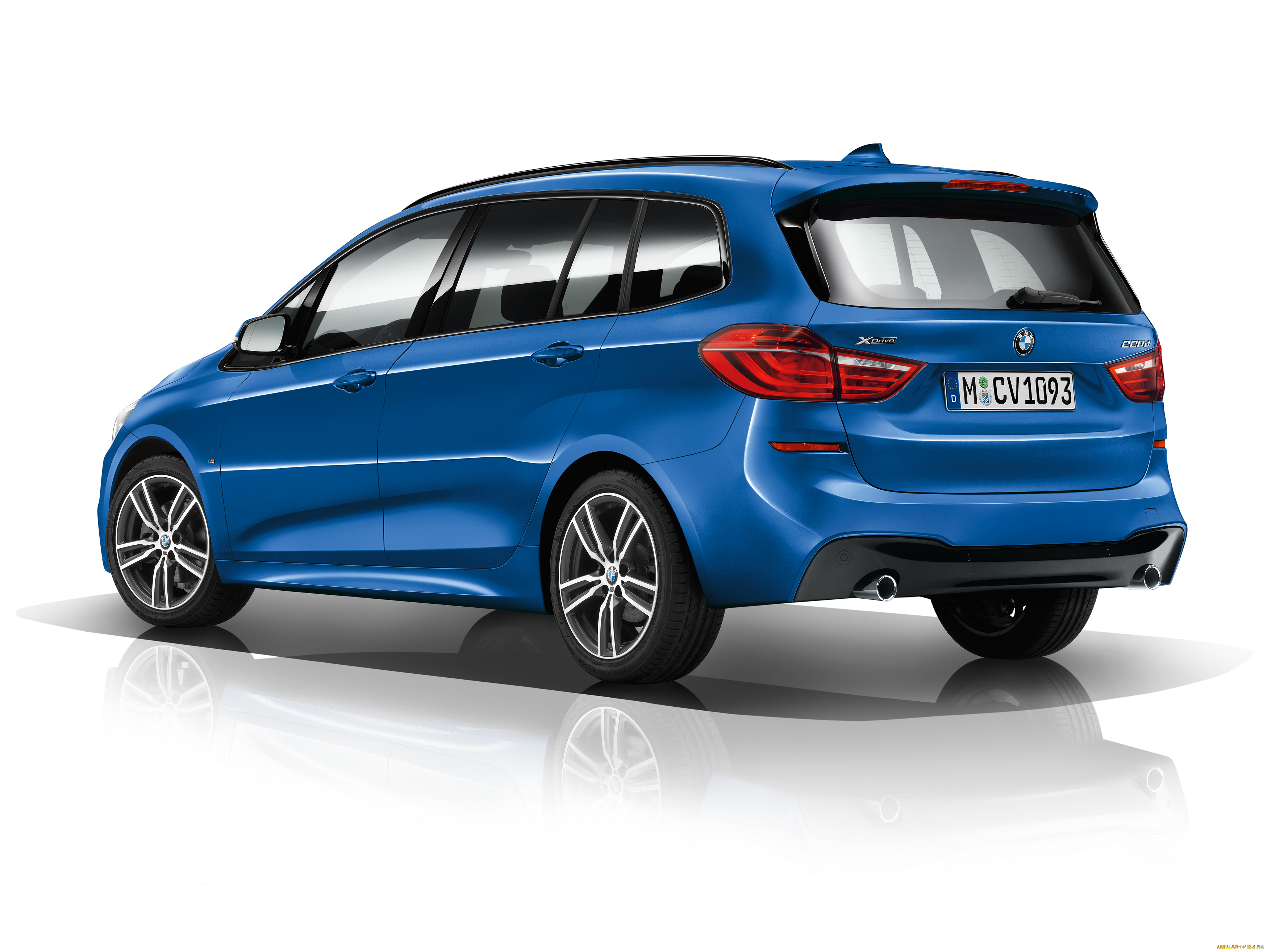 автомобили, bmw, 220d, xdrive, gran, tourer, m, sport, package, f46, 2015г, синий