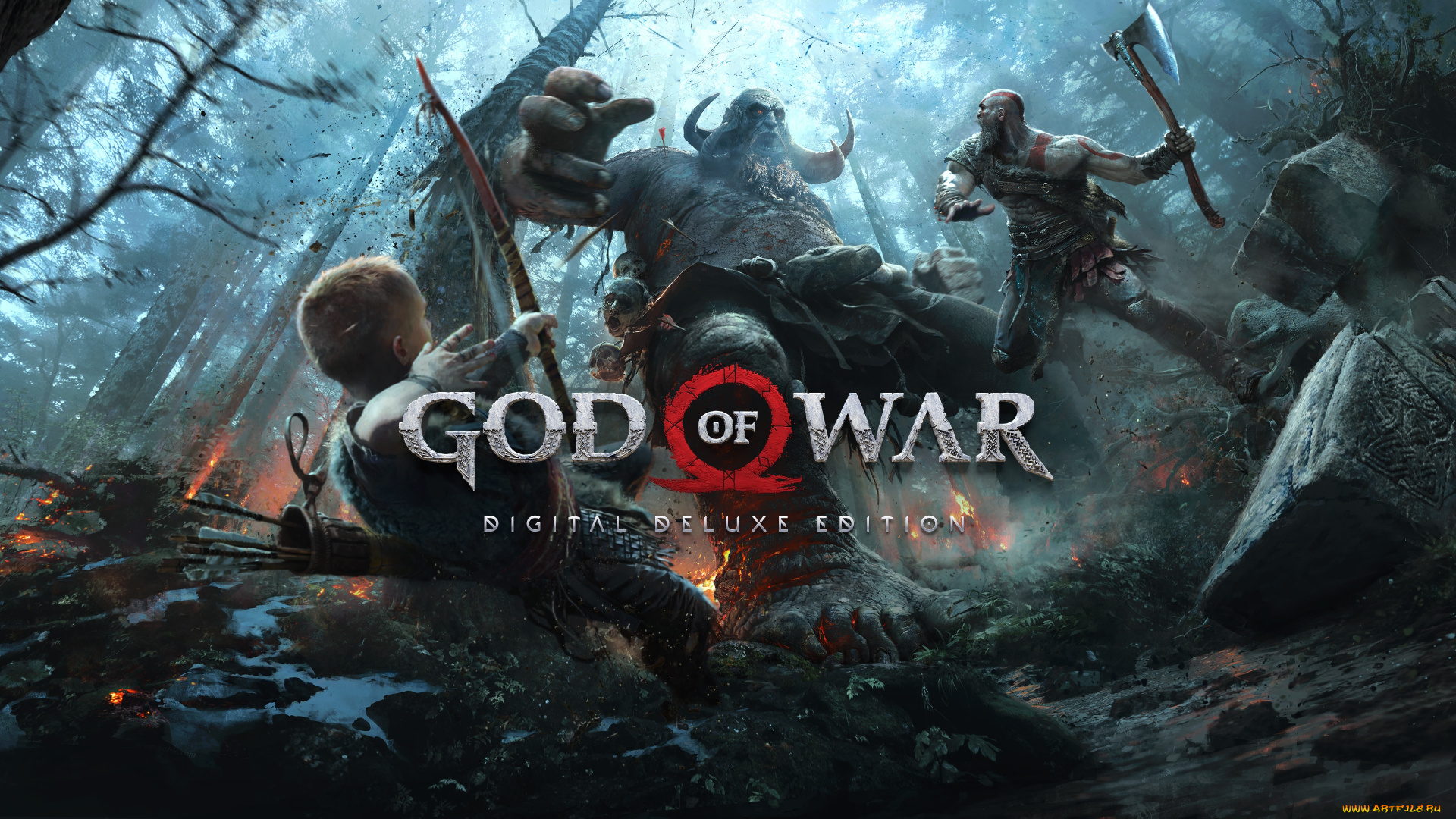 видео, игры, god, of, war, , 2018, god, of, war