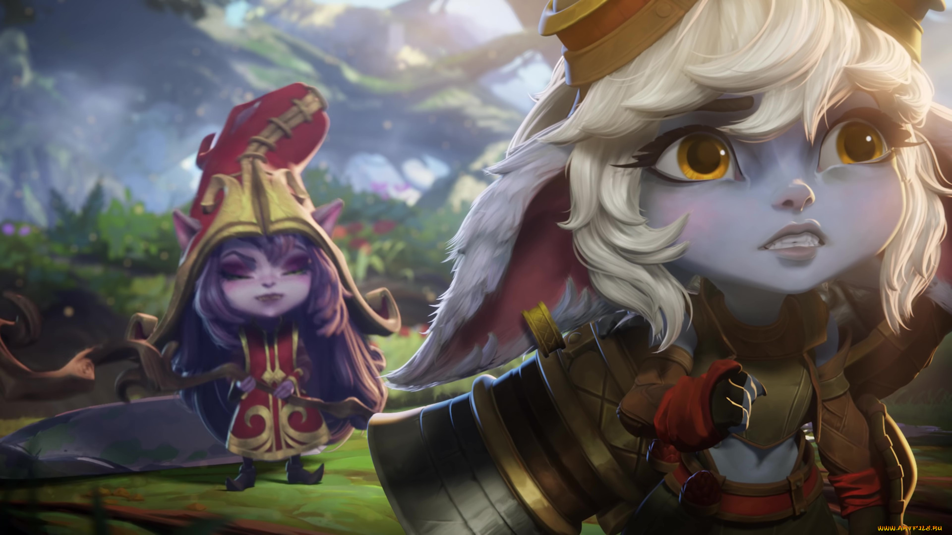 видео, игры, league, of, legends, , legends, of, runeterra, legends, of, runeterra, tristana, lulu