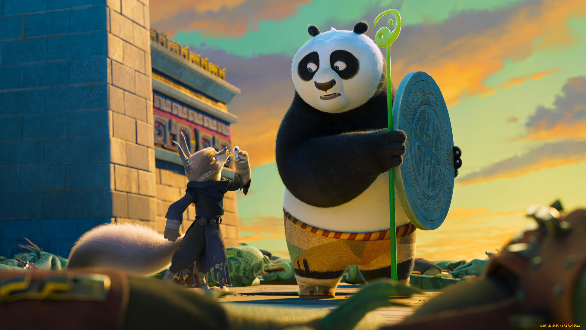 Скачать обои kung, fu, panda, 4, , , 2024, , мультфильмы, kung, fu, panda,  4, кунг, фу, панда, кадры, из, фильма, пeрсoнаж из раздела Мультфильмы, в  разрешении 1920x1080