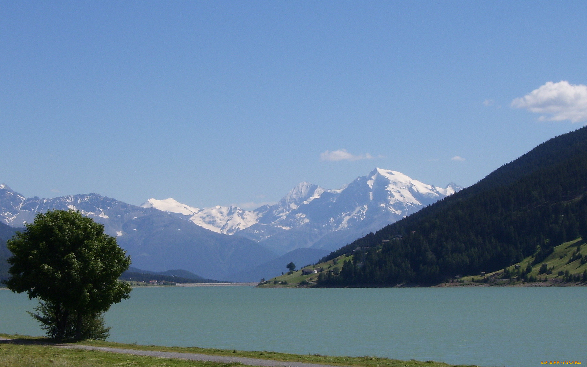 швейцарские, альпы, природа, реки, озера, горы, озеро