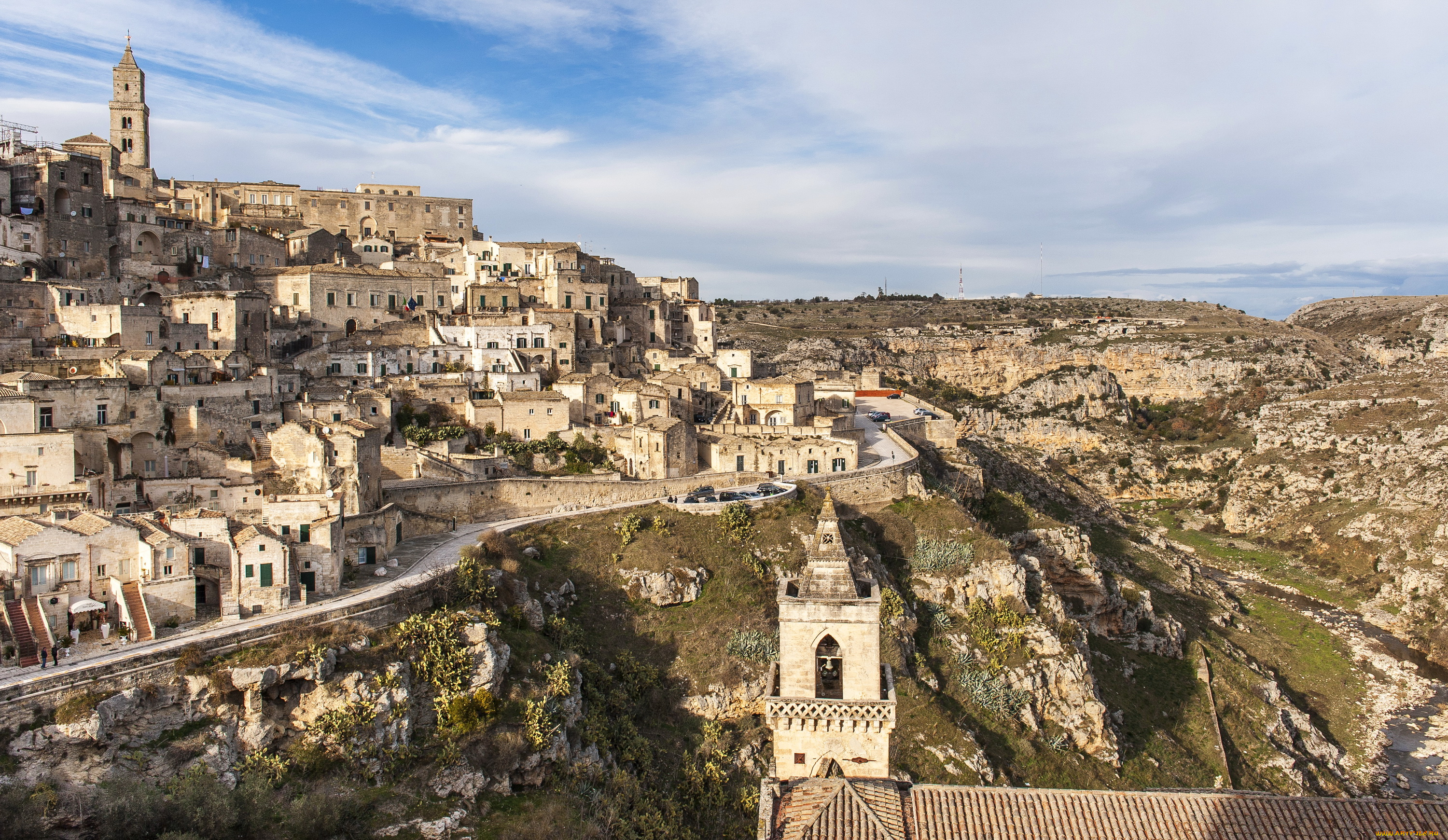 matera, , italy, города, -, панорамы, пейзаж, дорога, дома, italy, matera