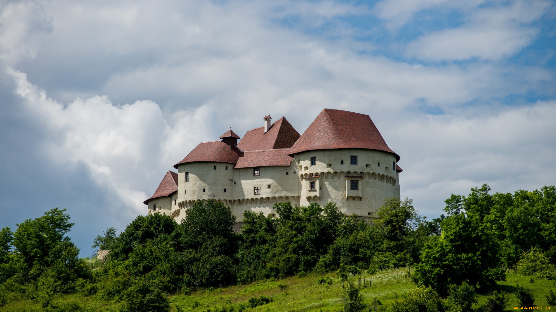 castle, -, veliki, tabor, города, -, дворцы, , замки, , крепости, холм, лес, замок