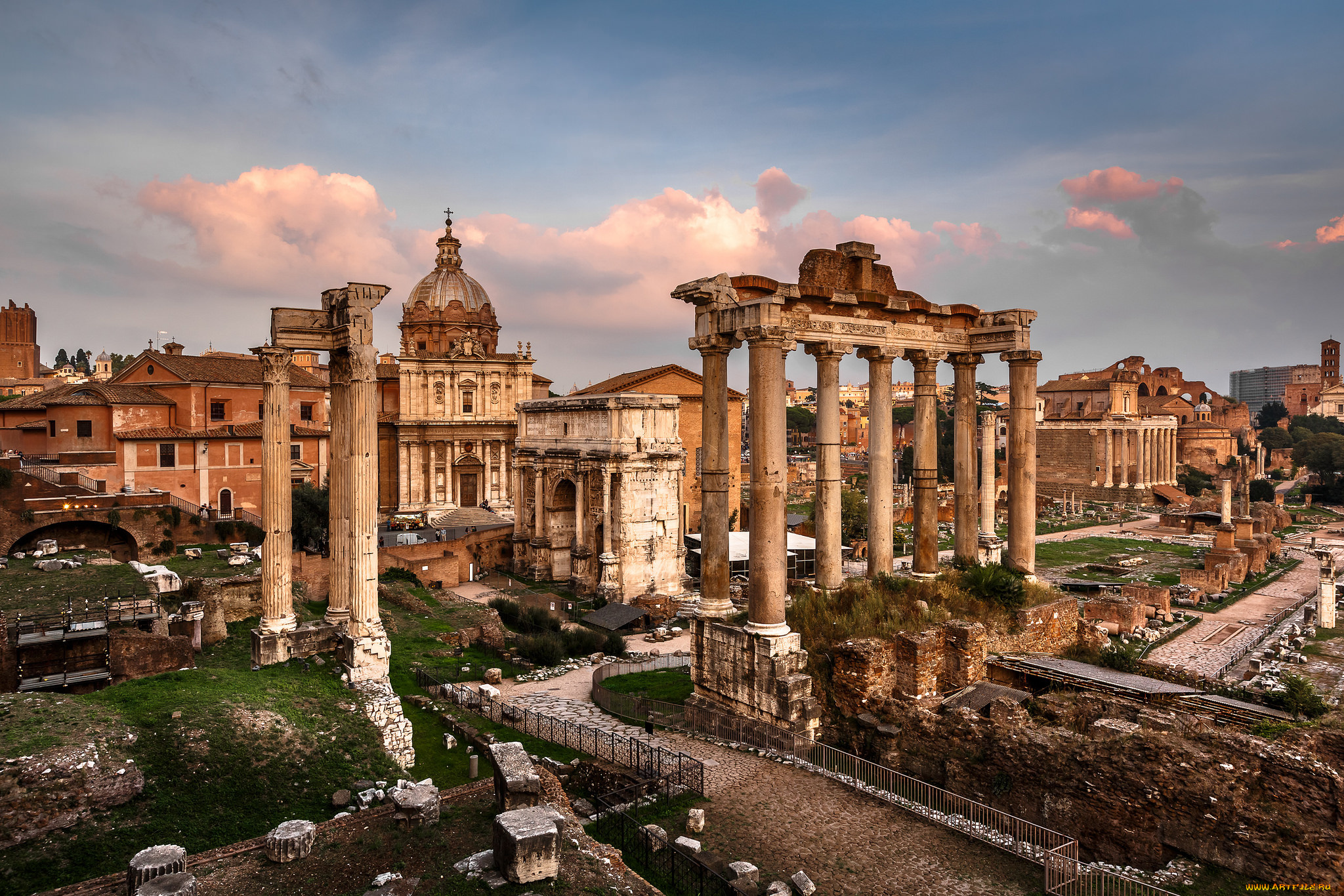 roman, forum, города, рим, , ватикан, , италия, форум, античность