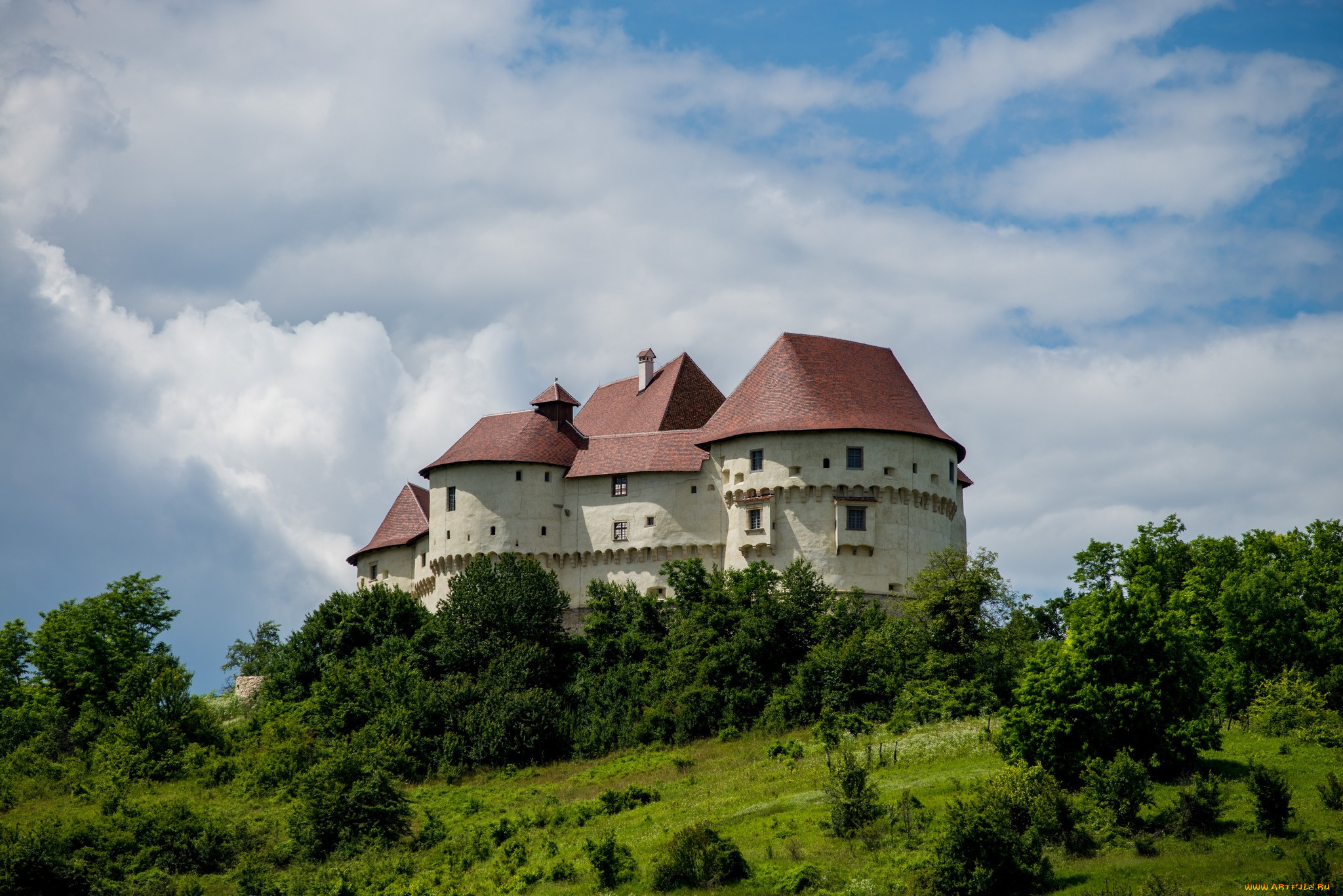 castle, -, veliki, tabor, города, -, дворцы, , замки, , крепости, холм, лес, замок