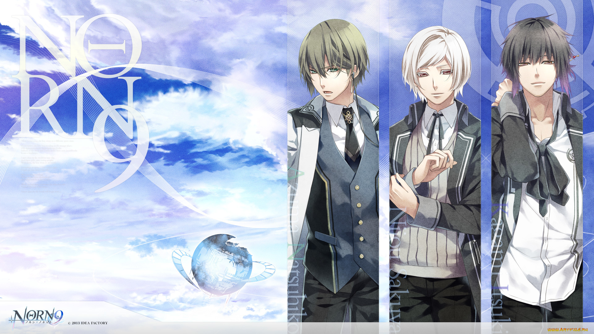 аниме, norn9, парни