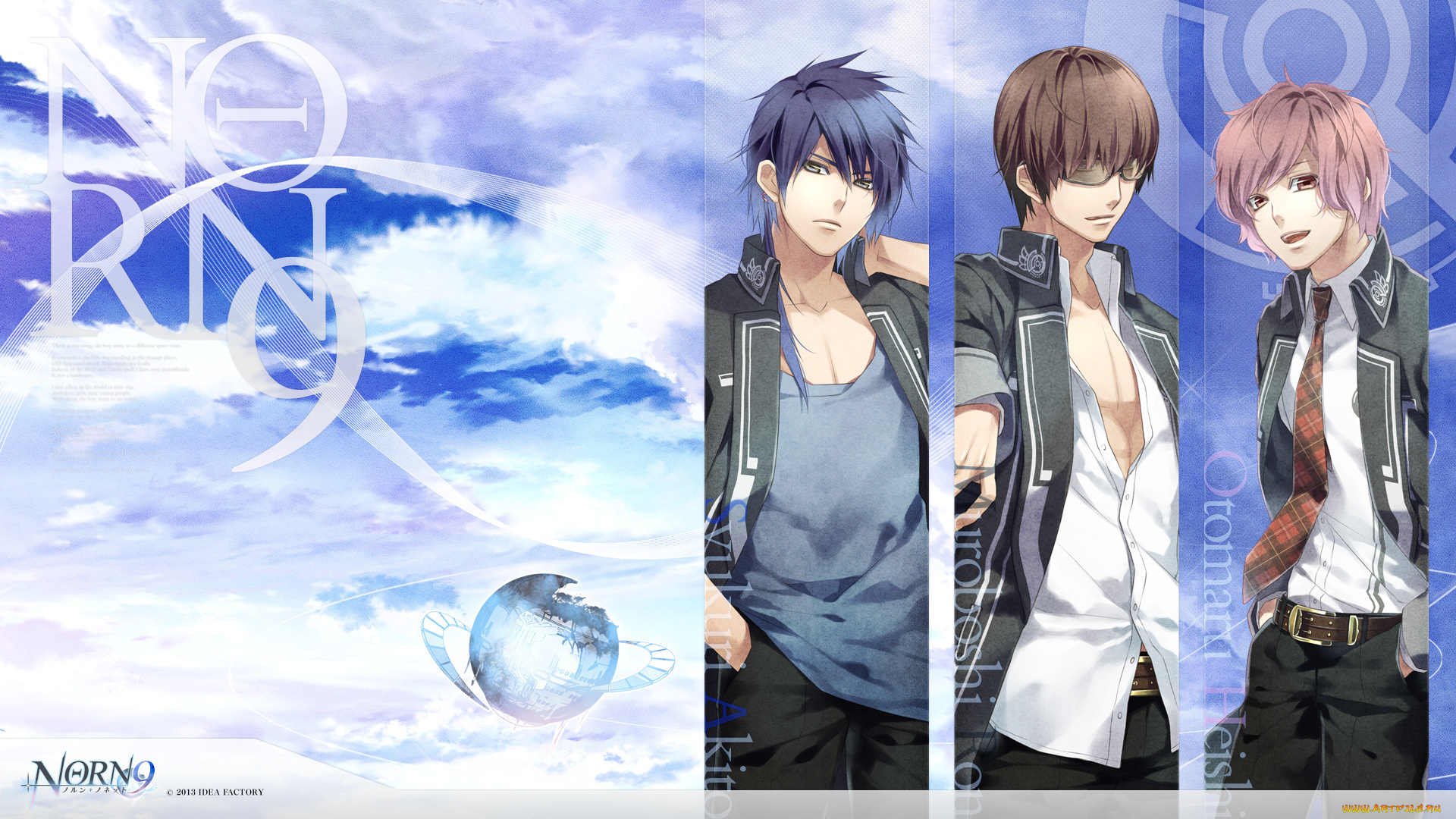 аниме, norn9, парни