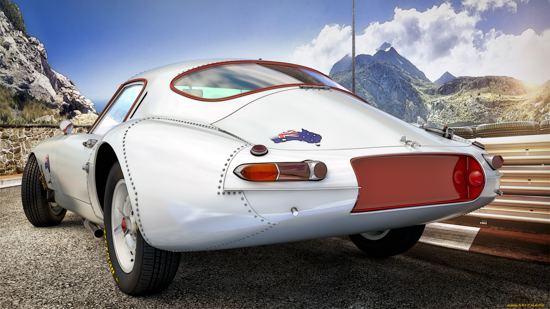 автомобили, 3д, jaguar, 1963г