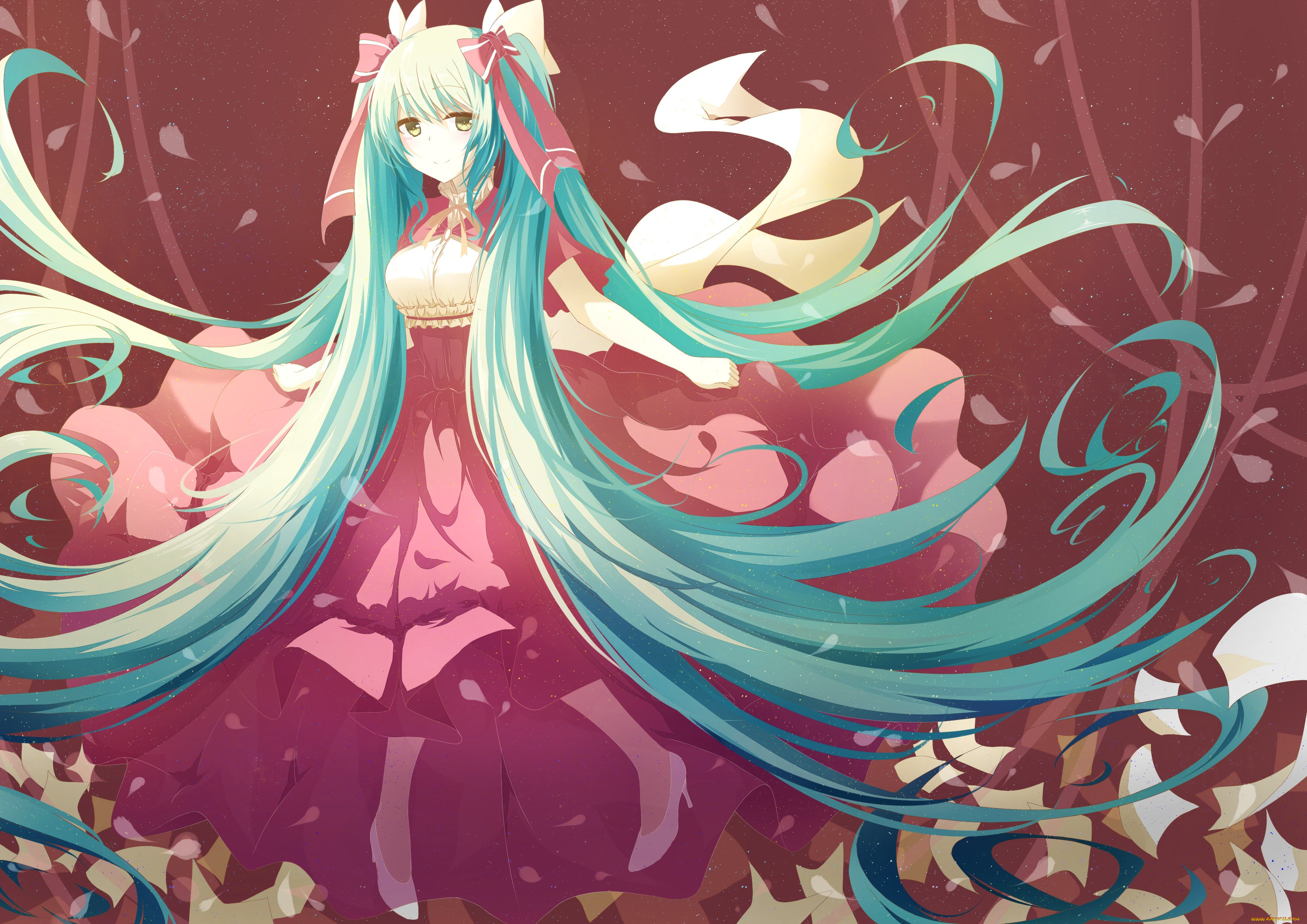 аниме, vocaloid, hatsune, miku