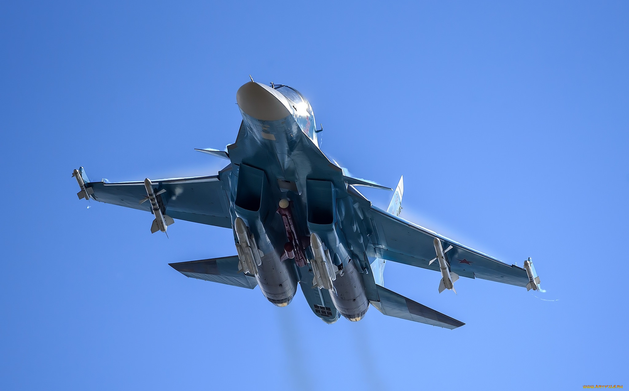 su-34, авиация, боевые, самолёты, бомбардировщик