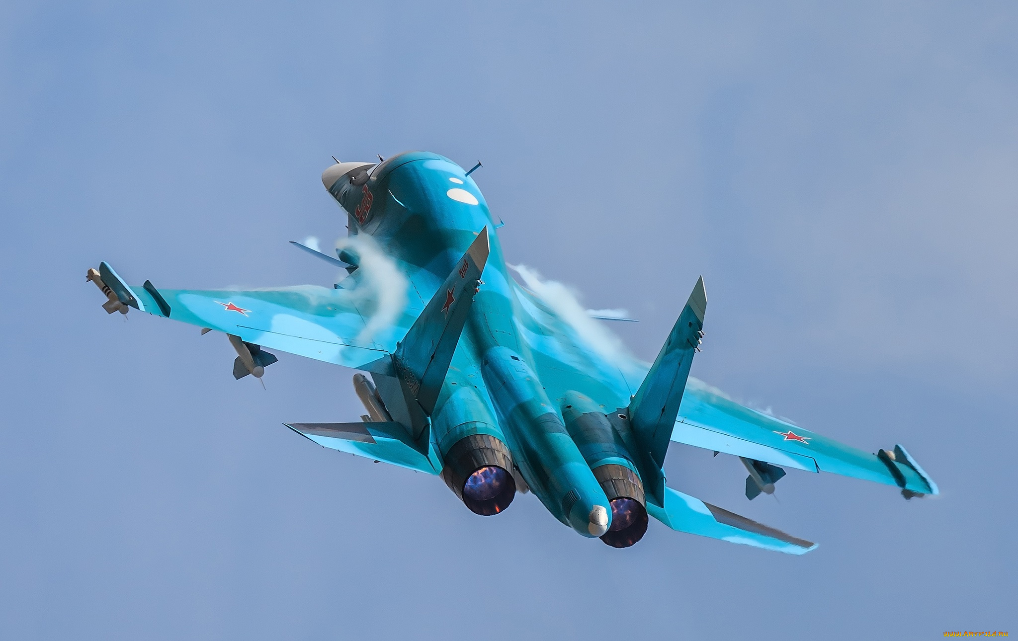 su-34, авиация, боевые, самолёты, бомбардировщик