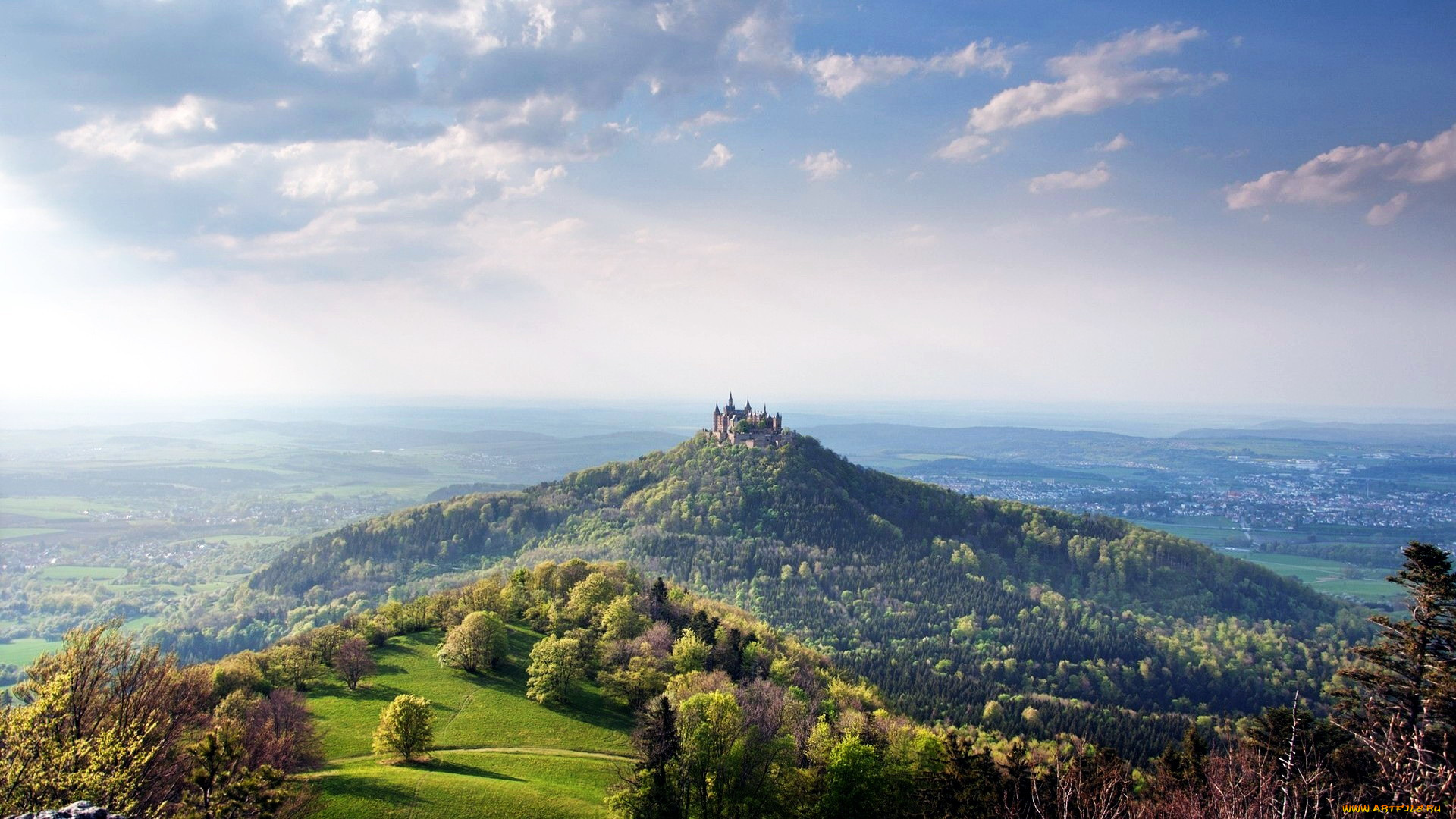 hohenzollern, castle, города, замки, германии, hohenzollern, castle