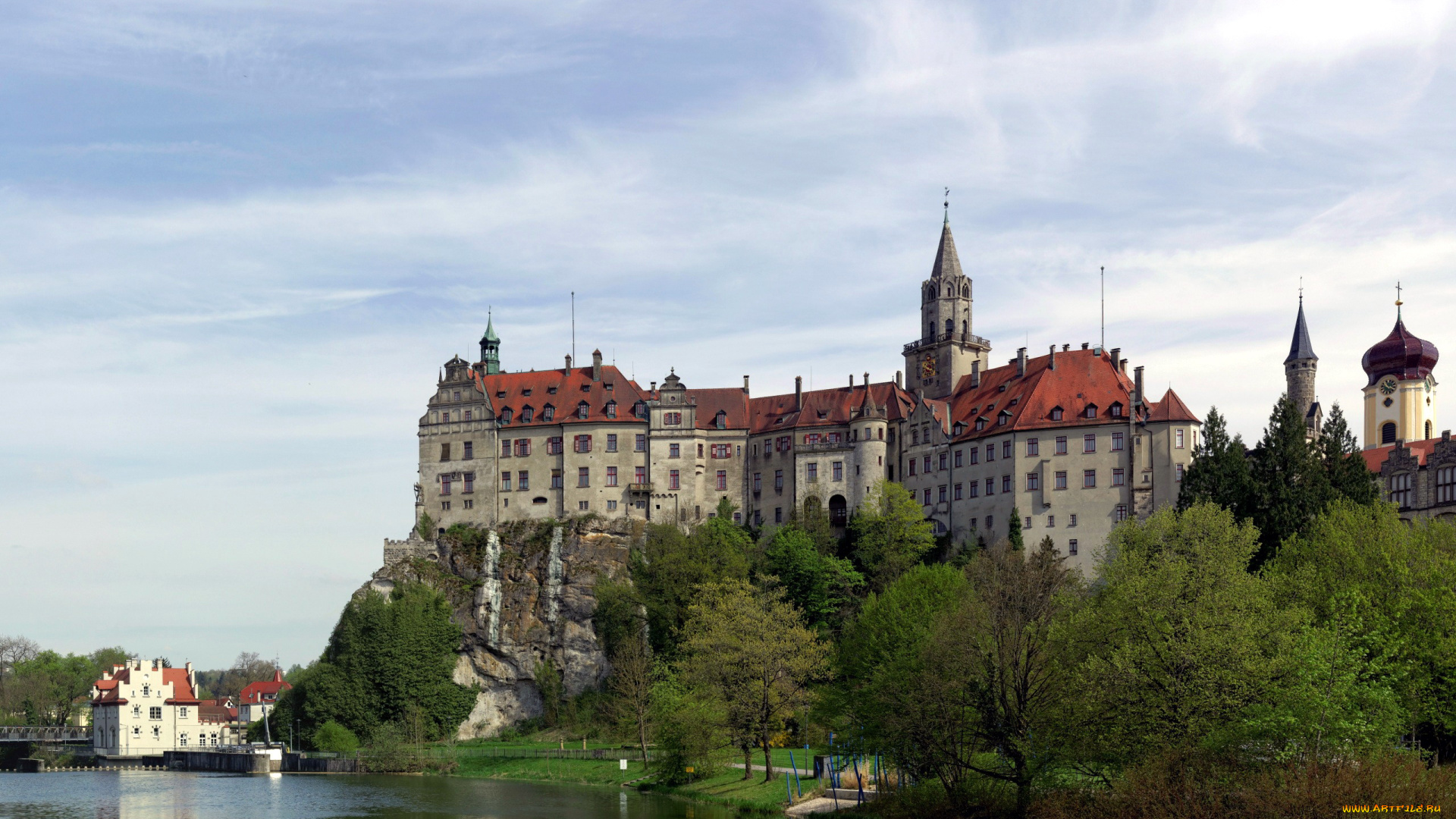 sigmaringen, castle, города, замки, германии, sigmaringen, castle