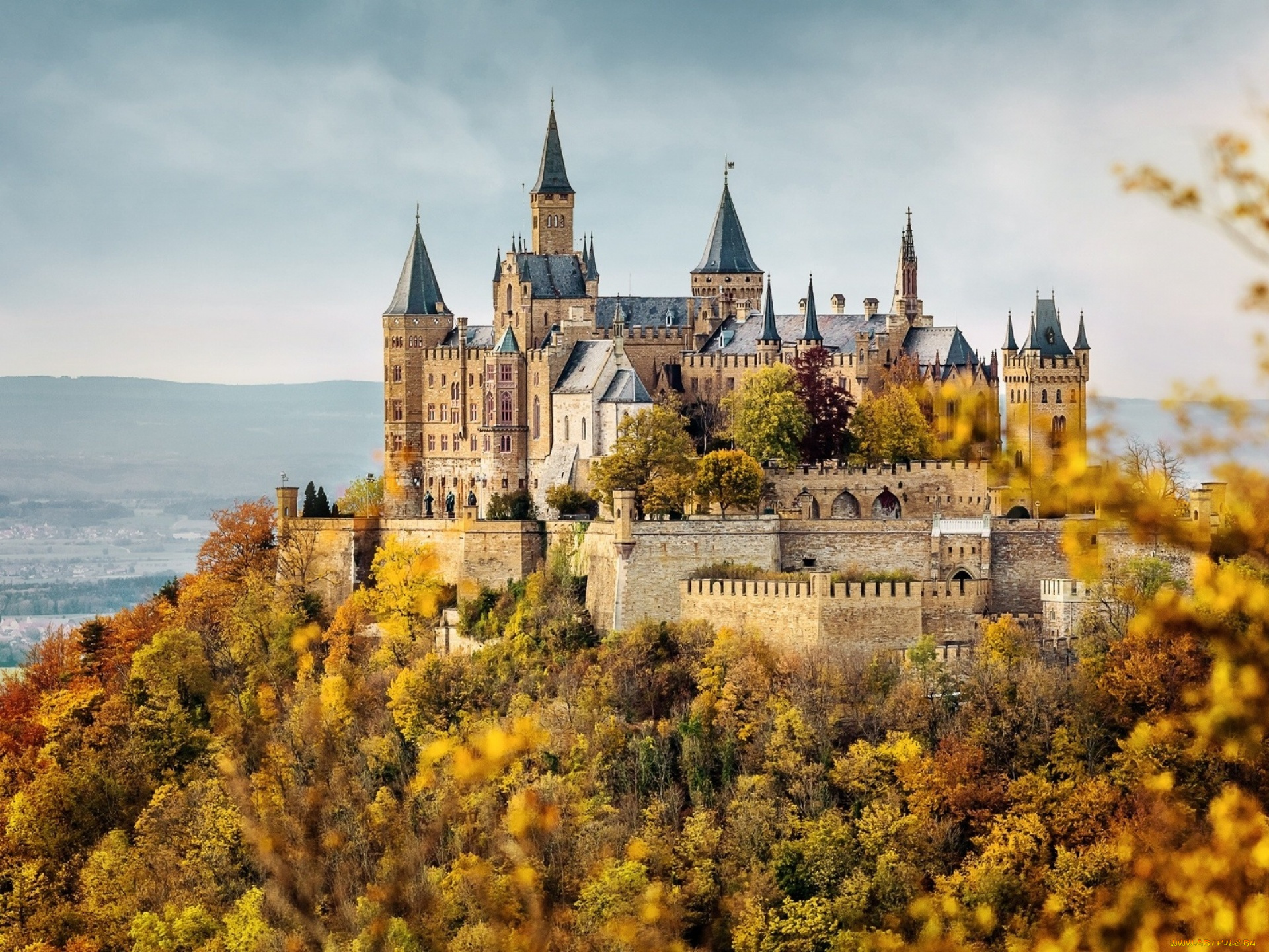 hohenzollern, castle, города, замки, германии, hohenzollern, castle