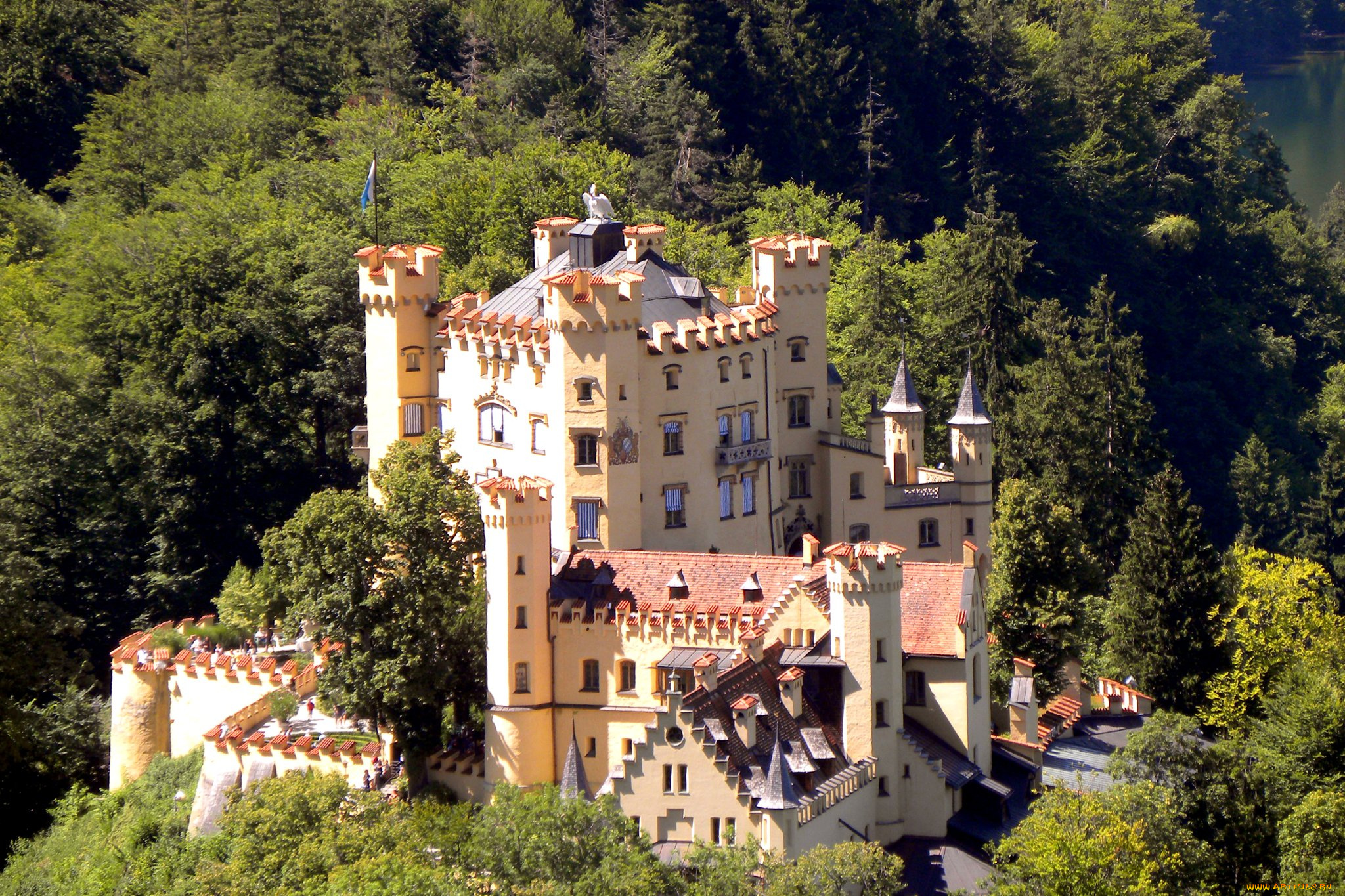 castle, hohenschwangau, города, замки, германии, castle, hohenschwangau
