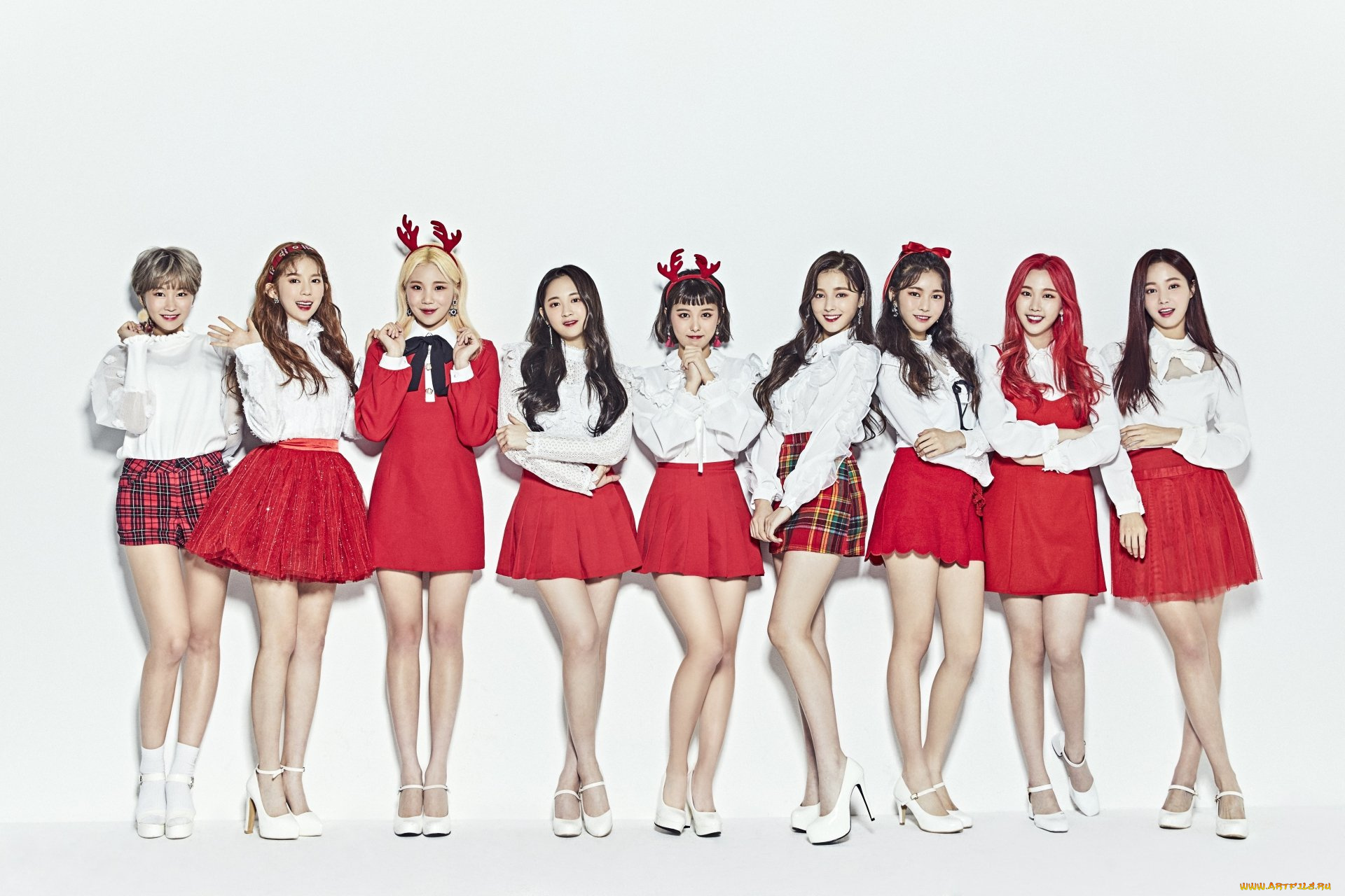 музыка, momoland, k-pop, фон, девушки, взгляд