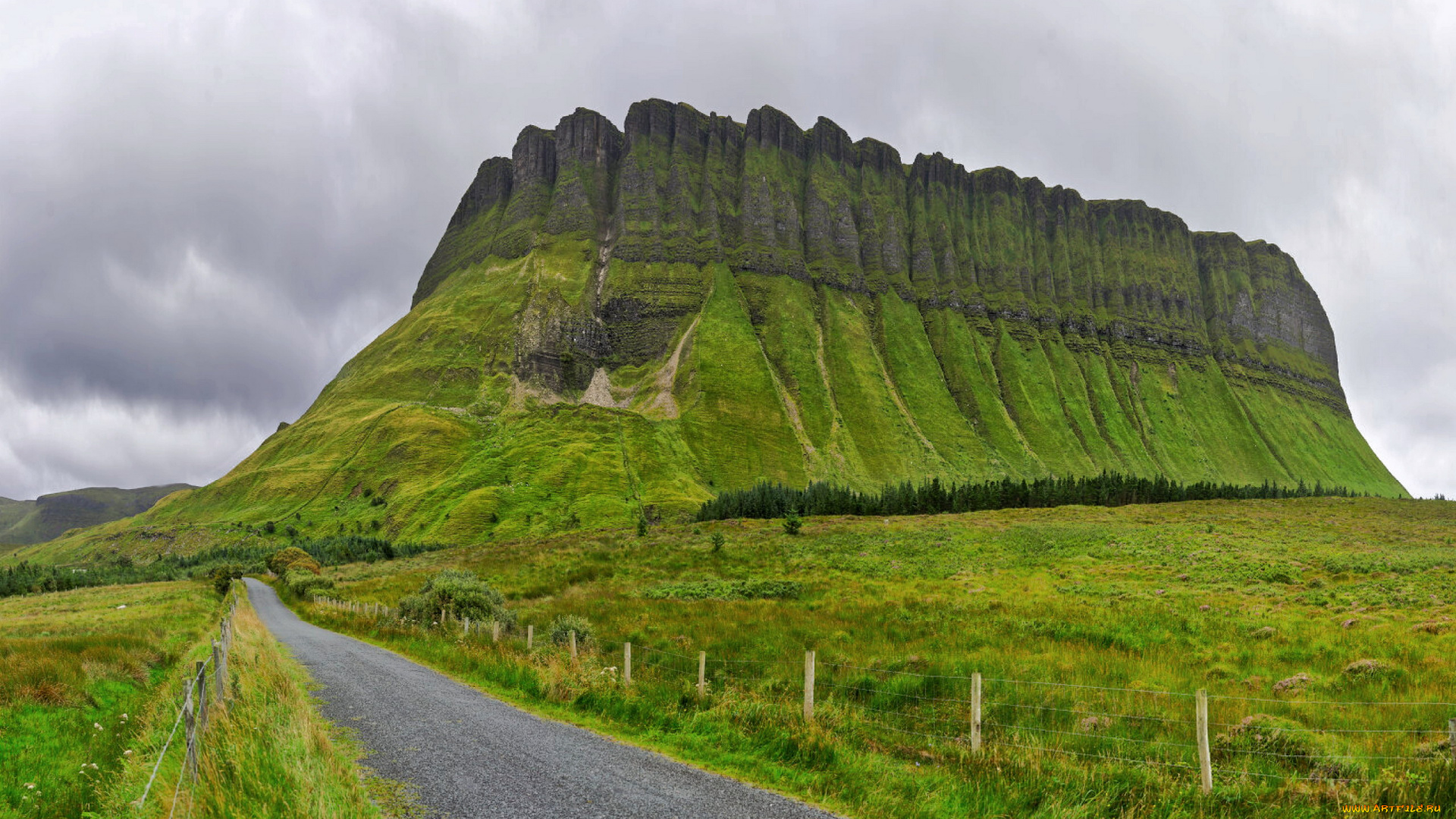 ben, bulben, county, sligo, ireland, природа, дороги, ben, bulben, county, sligo