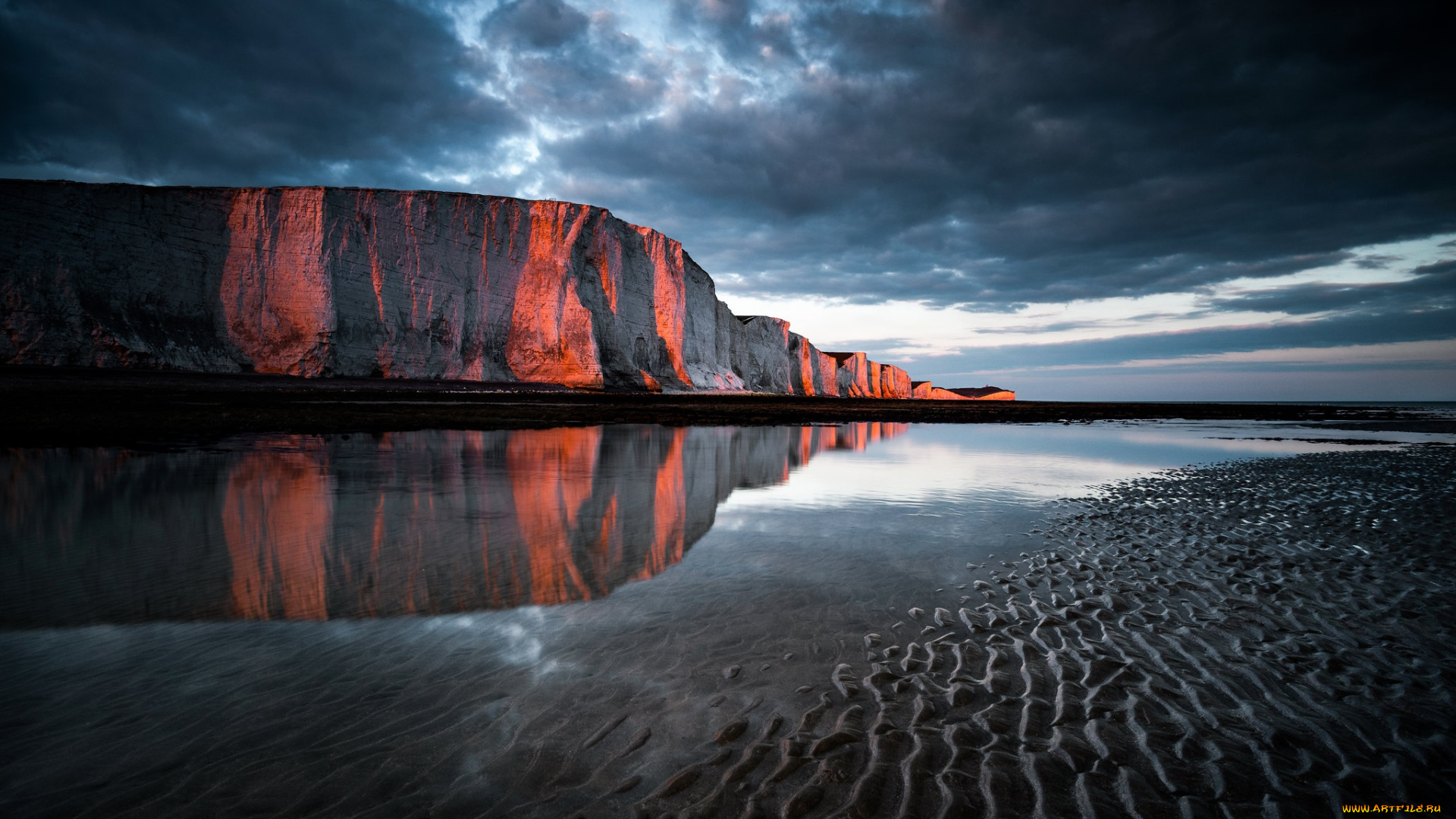 природа, горы, скалы, водоем