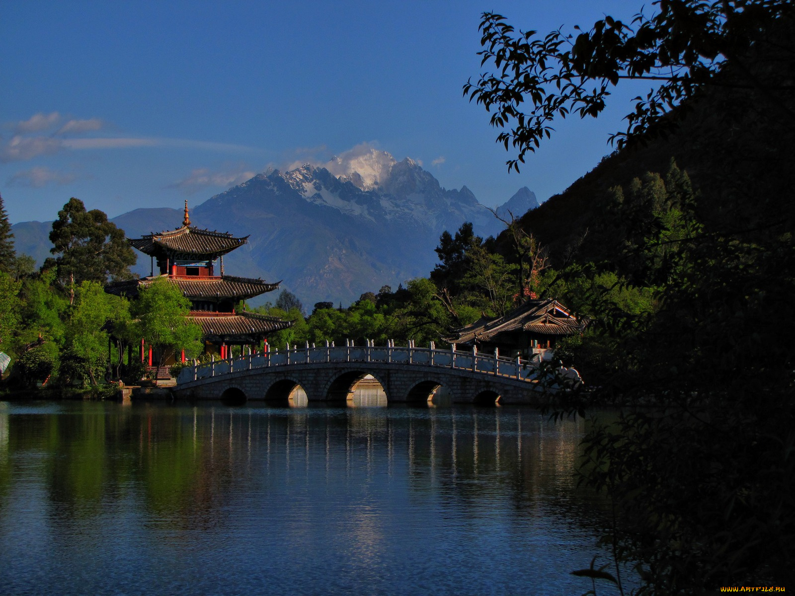 black, dragon, pool, lijiang, yunnan, province, china, города, мосты